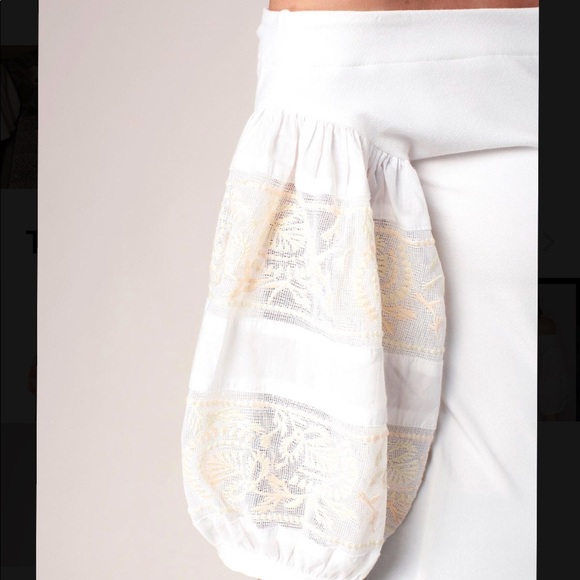 Free People ‘Rock It’ Top w/Embroidered Sleeves. - Picture 4 of 7